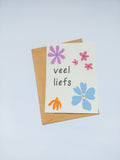 Postkaart 'Veel liefs'