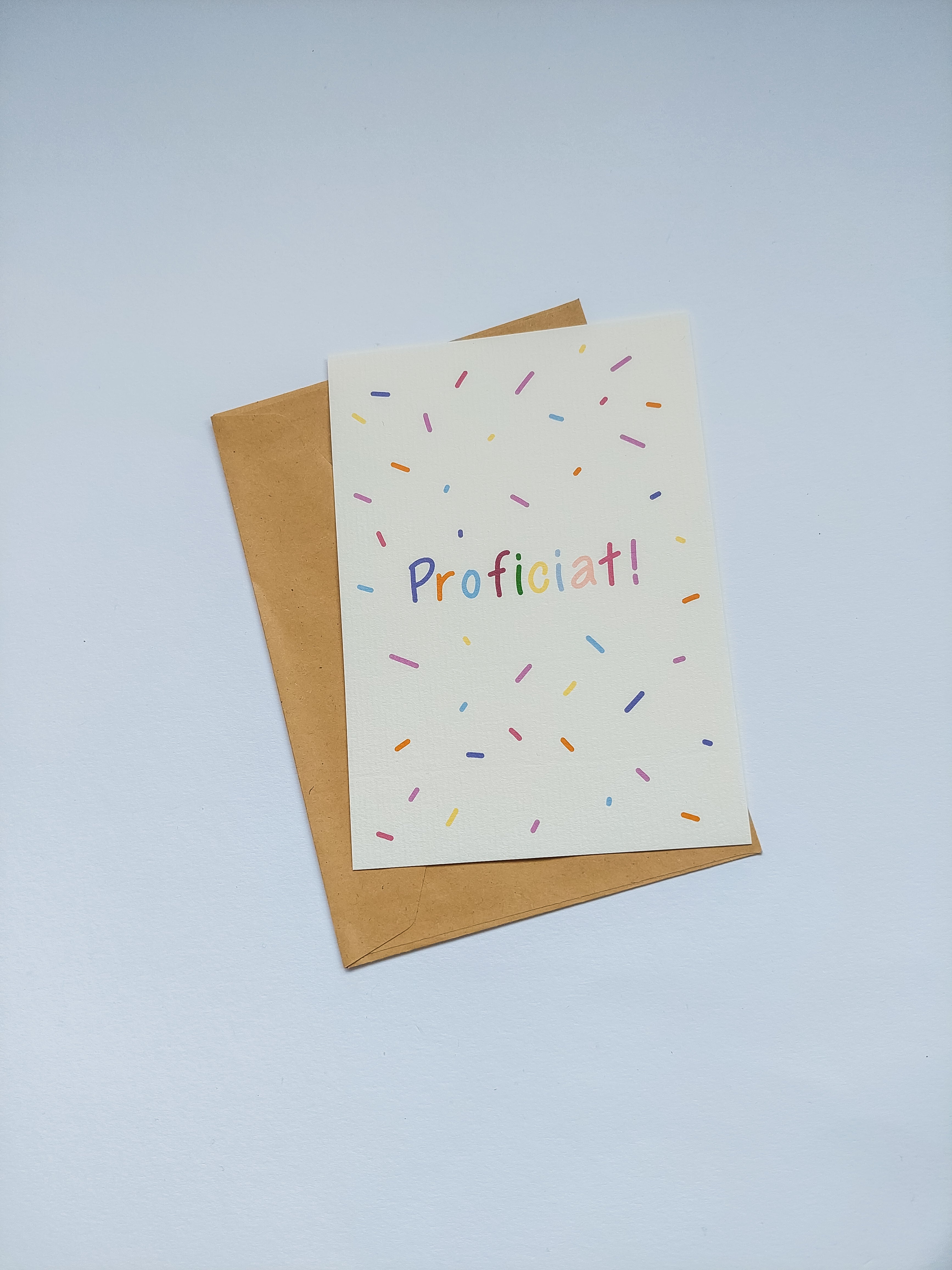 Postkaart 'Proficiat!'