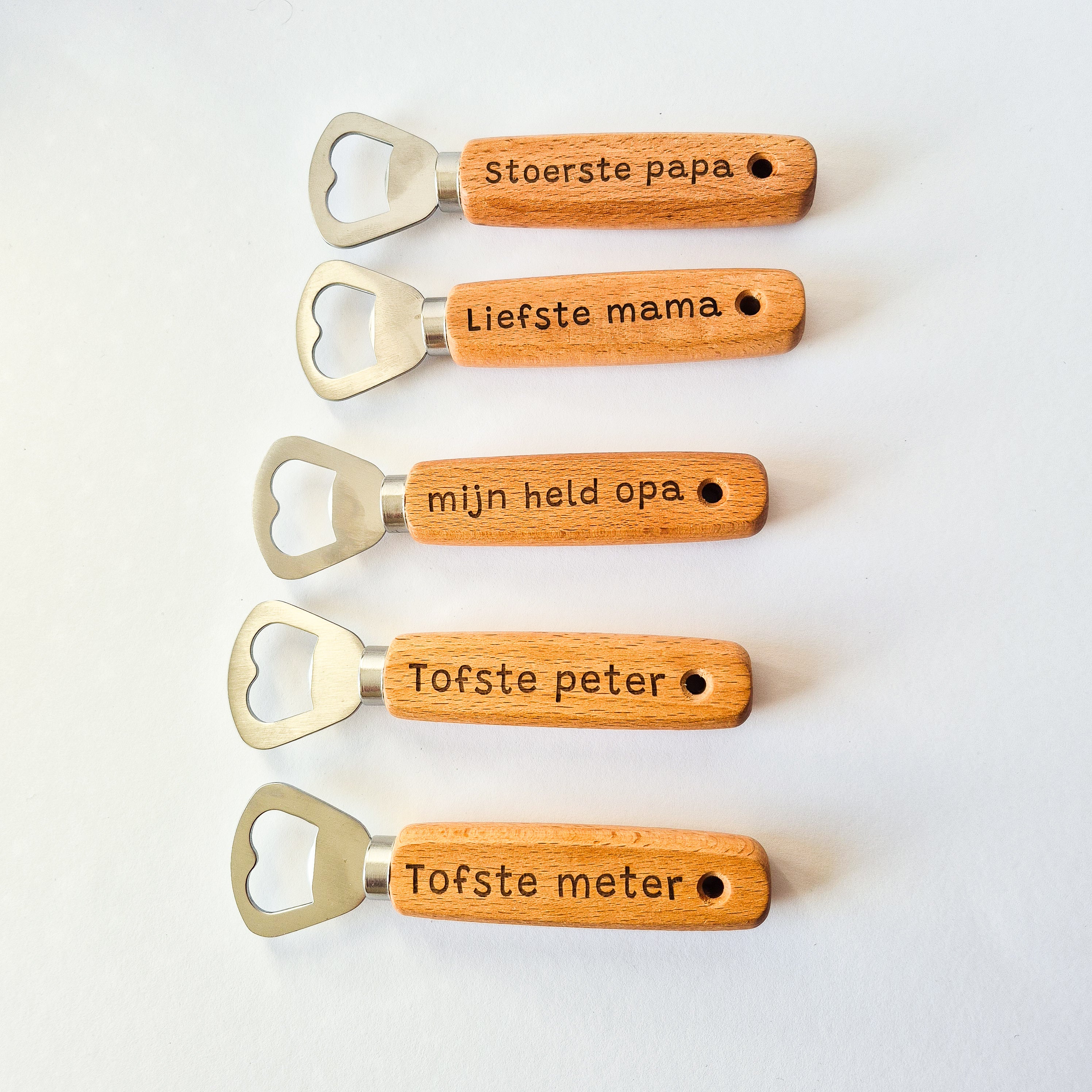 Flessenopener met gravure