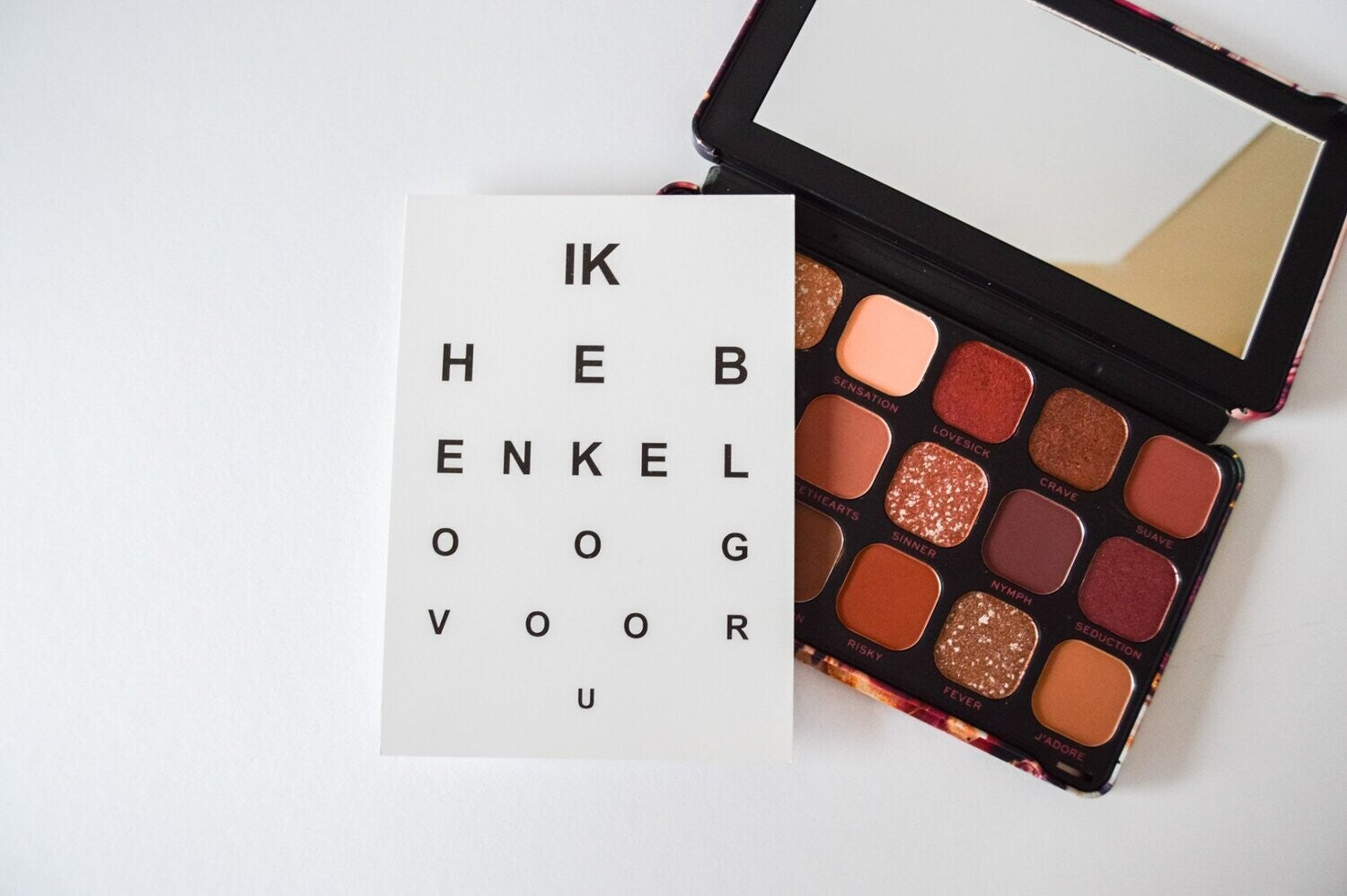 Postkaart 'Ik heb enkel oog voor u'