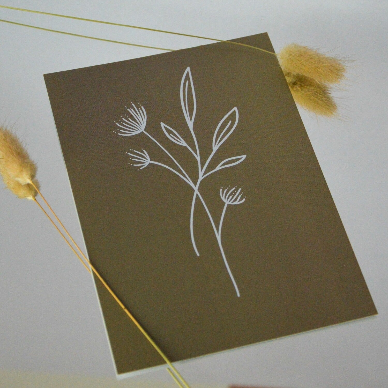 Postkaart botanisch kaki