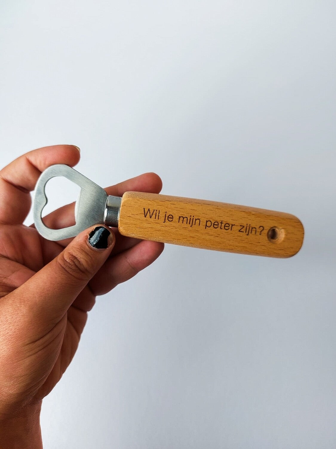 Flessenopener met gravure