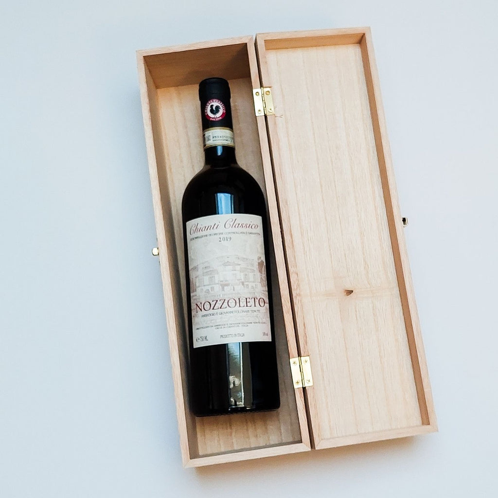 Wijnkist met gravure