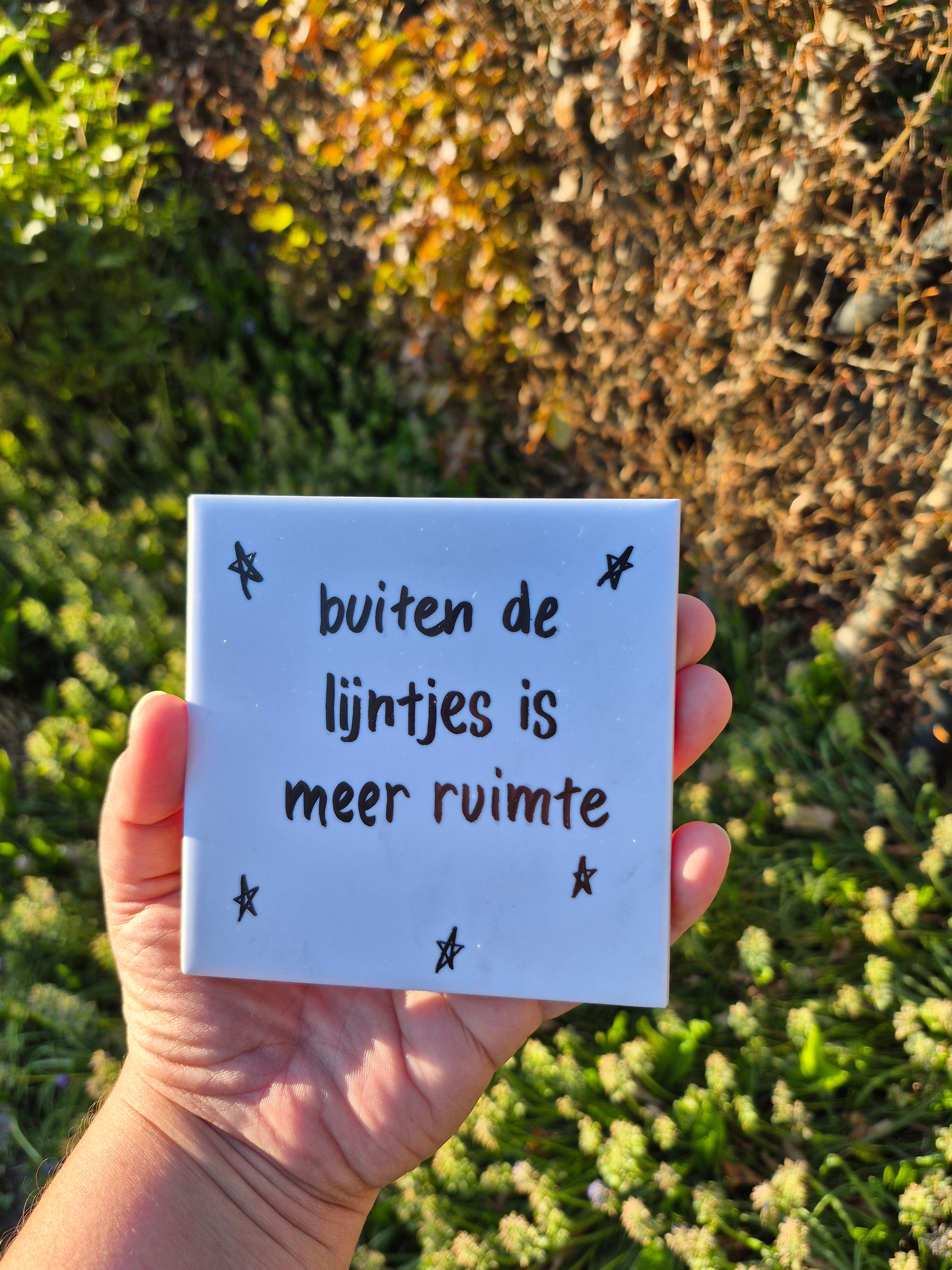 Tegel 'buiten de lijntjes is meer ruimte'