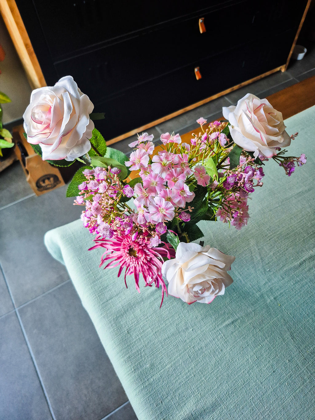 Boeket lila-roze